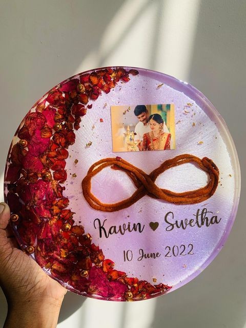 Infinity Resin Photo Frame Personalize Customized with Your Photos