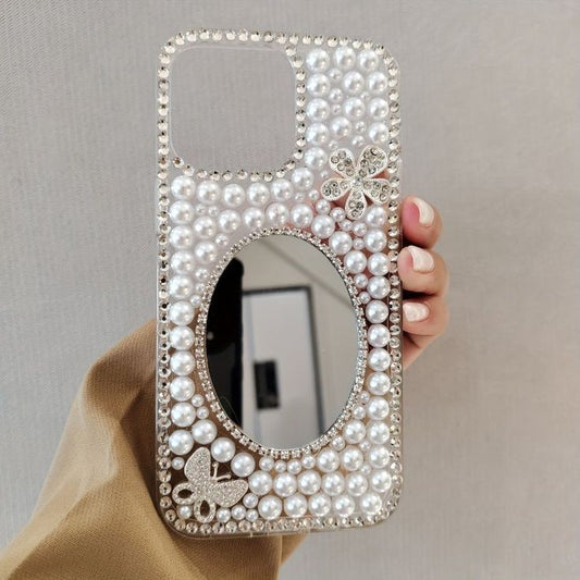 White Pearl with Mirror Phone Cover