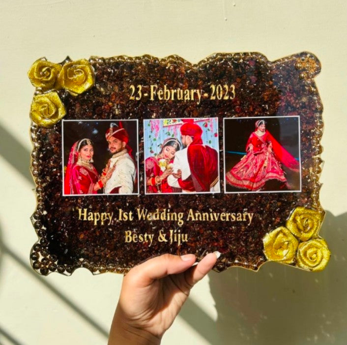 Weeding & Anniversary Rose Preserved Photoframe