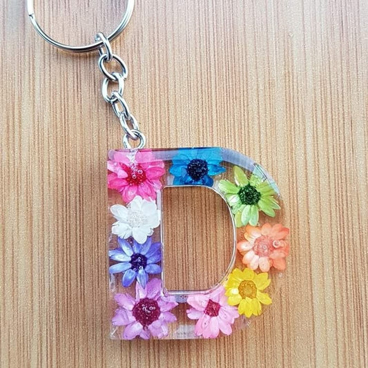 Colorful Single Alphabet Keyring